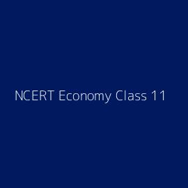 NCERT Economy Class 11